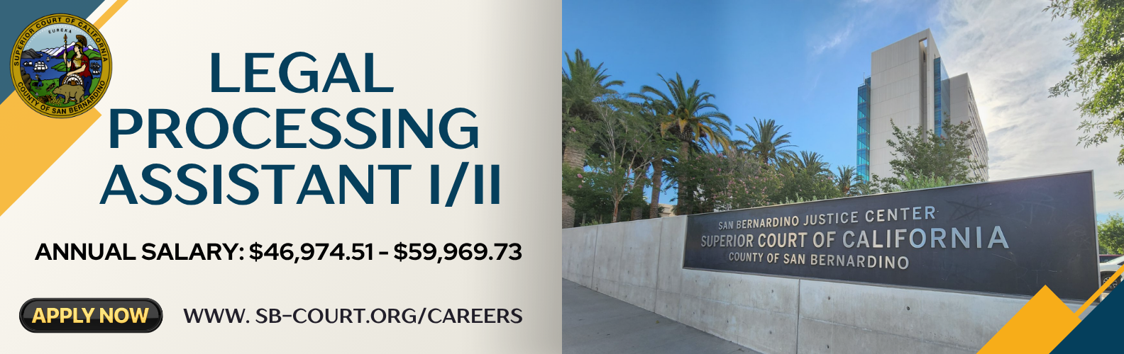 NOW HIRING: LEGAL PROCESSING ASSISTANT